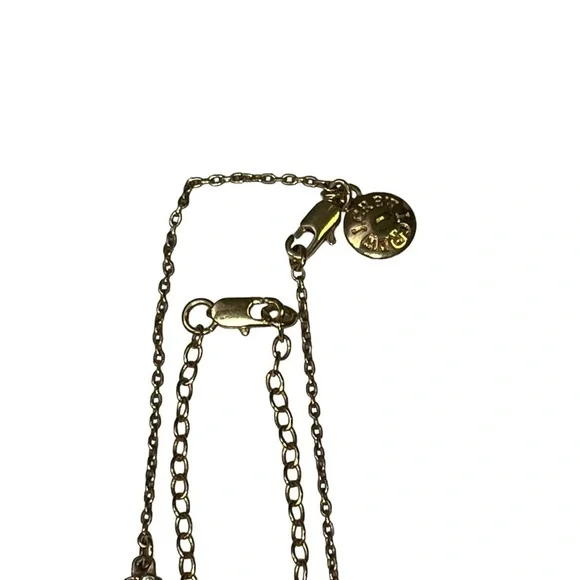 J Crew Gold Necklaces Starfish Chain Rhinestone Pearls Lot of 2 - Picture 4 of 8